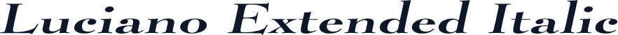 Luciano Extended Italic