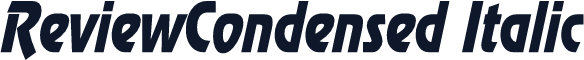 ReviewCondensed Italic