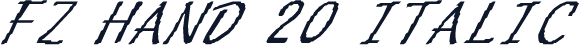 FZ HAND 20 ITALIC