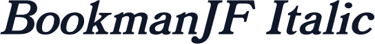 BookmanJF Italic