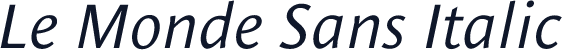 Le Monde Sans Italic