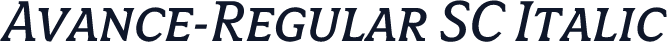 Avance-Regular SC Italic