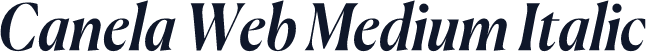 Canela Web Medium Italic