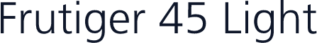 Frutiger 45 Light