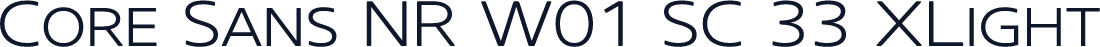 Core Sans NR W01 SC 33 XLight