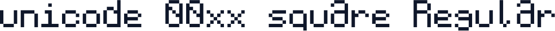 unicode 00xx square Regular