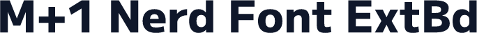 M+1 Nerd Font ExtBd