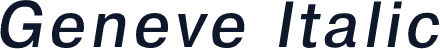 Geneve Italic