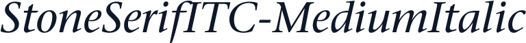 StoneSerifITC-MediumItalic