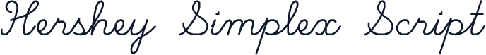 Hershey Simplex Script