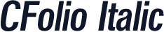 CFolio Italic