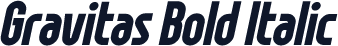 Gravitas Bold Italic