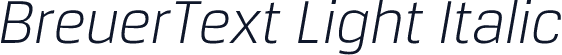 BreuerText Light Italic