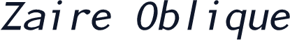 Zaire Oblique