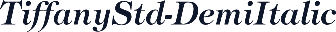 TiffanyStd-DemiItalic