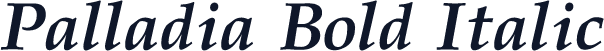 Palladia Bold Italic