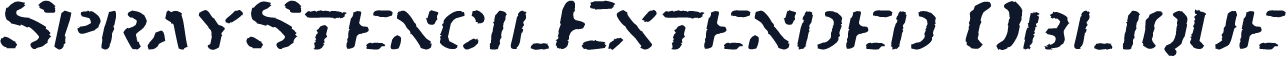 SprayStencilExtended Oblique