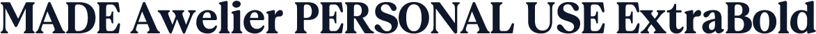 MADE Awelier PERSONAL USE ExtraBold