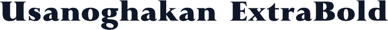 Usanoghakan ExtraBold