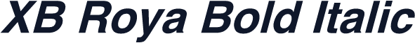 XB Roya Bold Italic