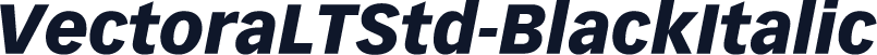 VectoraLTStd-BlackItalic