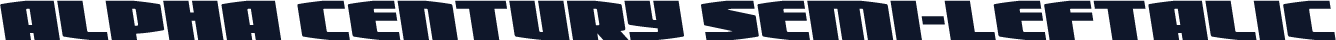 Alpha Century Semi-Leftalic