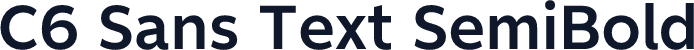 C6 Sans Text SemiBold