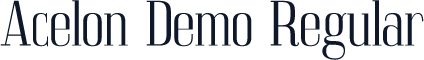 Acelon Demo Regular