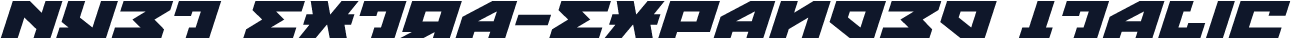Nyet Extra-Expanded Italic