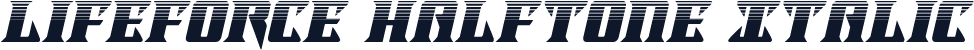 Lifeforce Halftone Italic