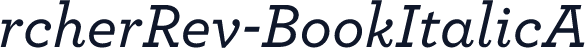 rcherRev-BookItalicA