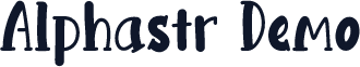 Alphastr Demo