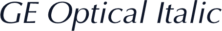 GE Optical Italic