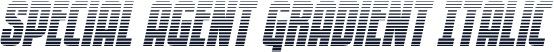 Special Agent Gradient Italic