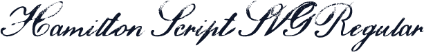 Hamilton Script SVG Regular