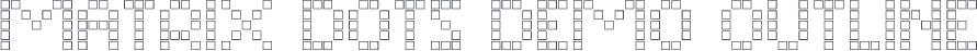 Matrix Dots Demo Outline