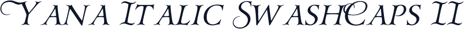 Yana Italic SwashCaps II