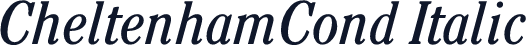 CheltenhamCond Italic