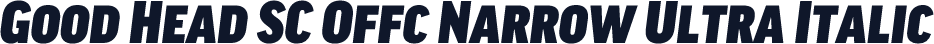 Good Head SC Offc Narrow Ultra Italic