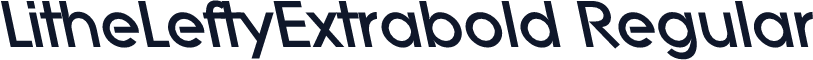 LitheLeftyExtrabold Regular