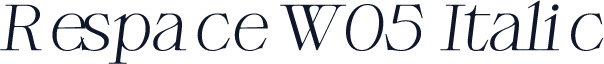 Respace W05 Italic