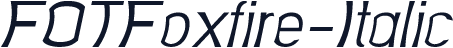 FOTFoxfire-Italic