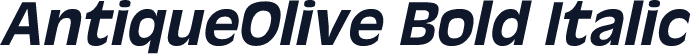 AntiqueOlive Bold Italic