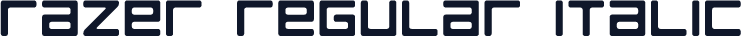Razer Regular Italic