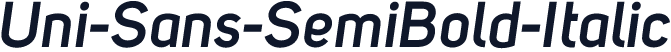 Uni-Sans-SemiBold-Italic