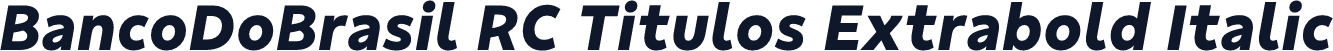 BancoDoBrasil RC Titulos Extrabold Italic