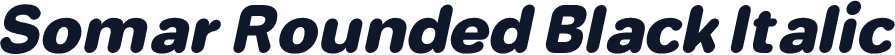 Somar Rounded Black Italic