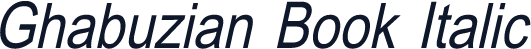 Ghabuzian Book Italic