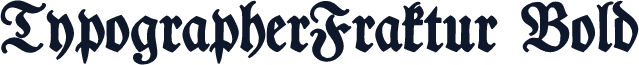 TypographerFraktur Bold