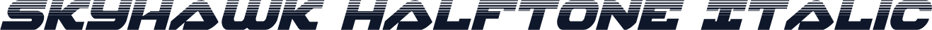 Skyhawk Halftone Italic